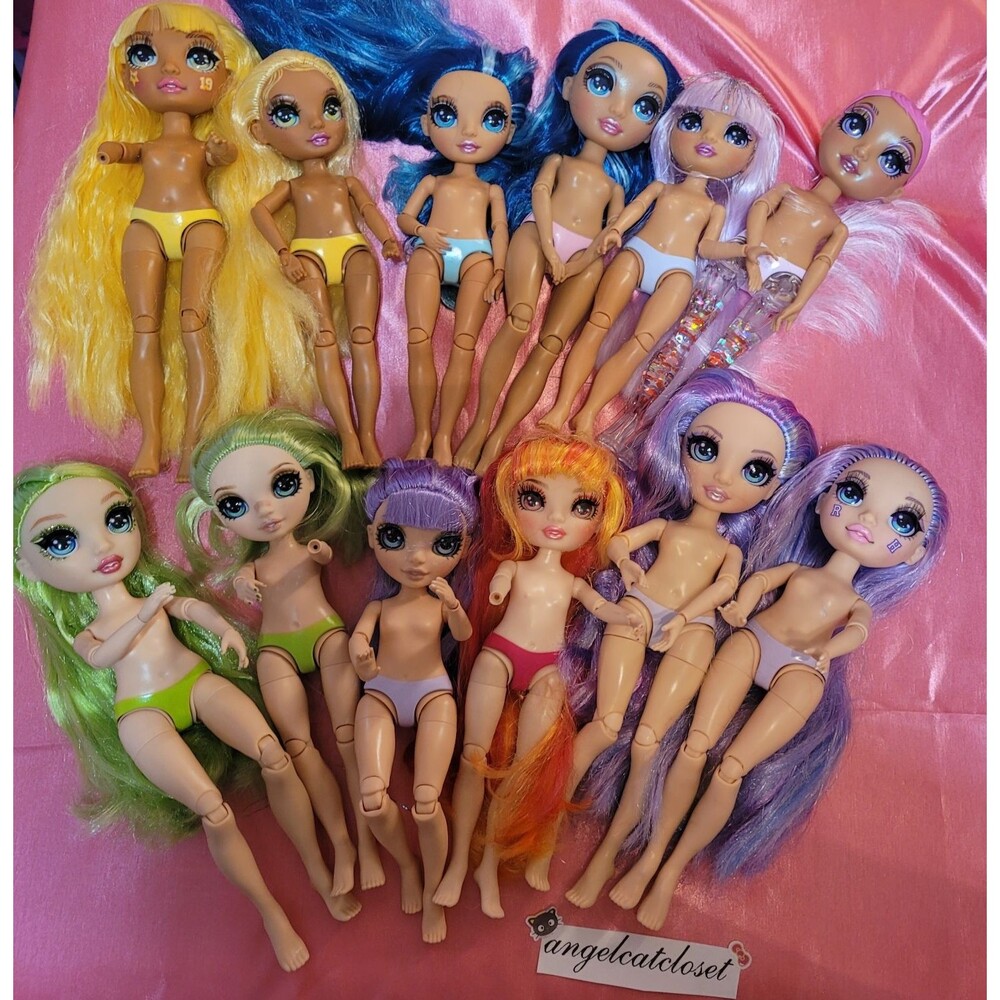 Rainbow High Doll Lot of 12 Sunny Jade Violet Junior 1/6 MGA Toy Dolls Y2K Body